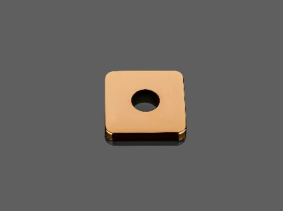 PVD ROSE GOLD SHOWER ARMS FLANGE by Trucera