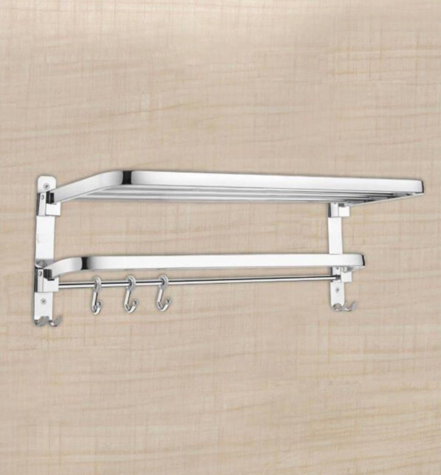 FOLDABLE TOWAL RACK S.S. WITH S.S. HOOK by Trucera