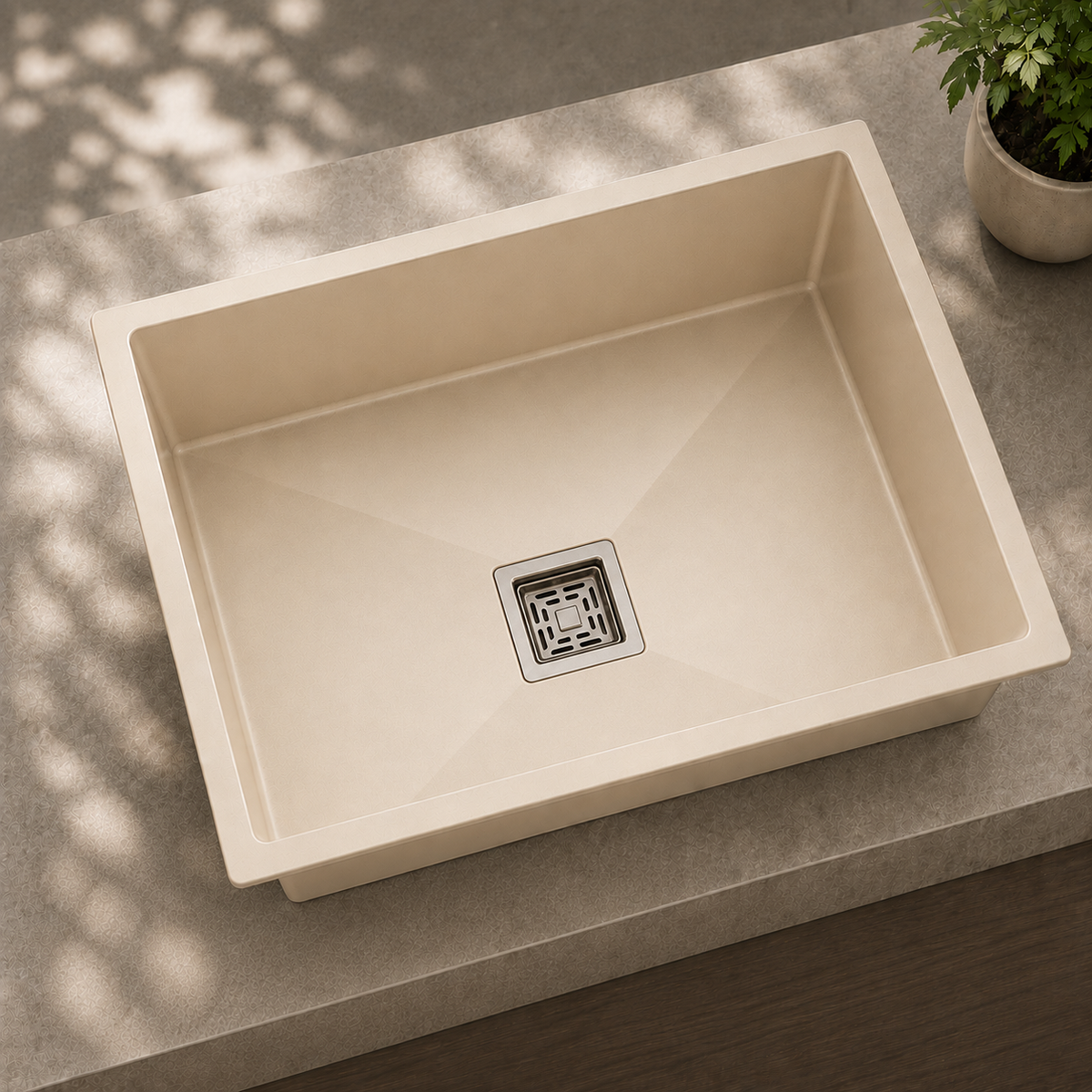 Single bowl QUARTZ SINK