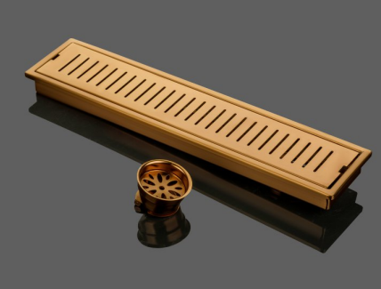 PVD ROSE GOLD LONG DRAIN by Trucera