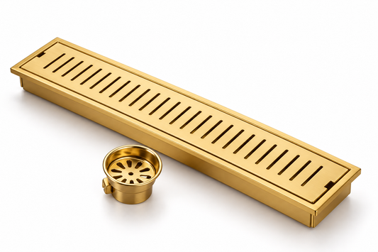 PVD GOLD LONG DRAIN by Trucera