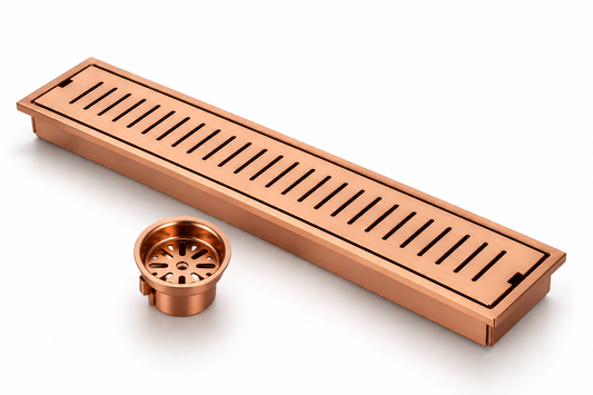 PVD ROSE GOLD LONG DRAIN by Trucera