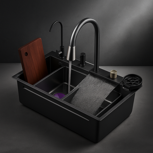 ALL IN ONE WATER FALL KITCHEN SINK