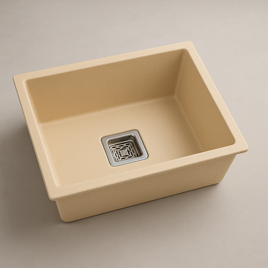 QUARTZ SINK SINGLE BOWL With Accessories by Trucera