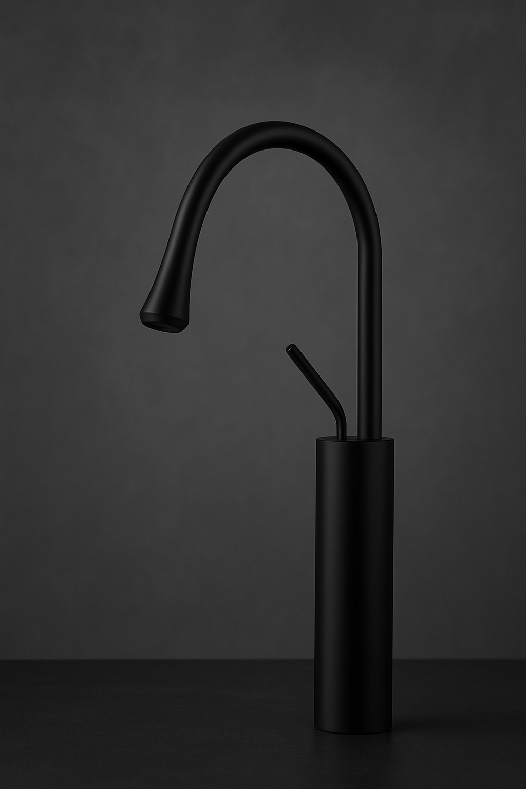 SWAN NECK BASIN MIXER 12” PVD Hot&Cold by Trucera