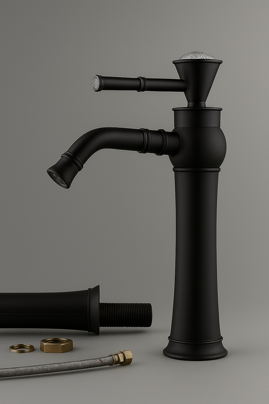 DIAMOND HEAD BASIN MIXER 12” PVD Hot&Cold by Trucera